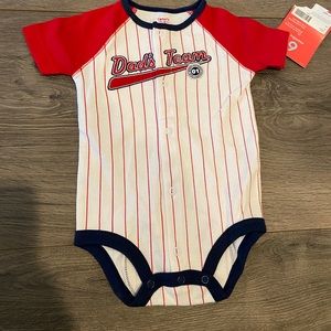 Carters Baseball onsie, NWT. 6M